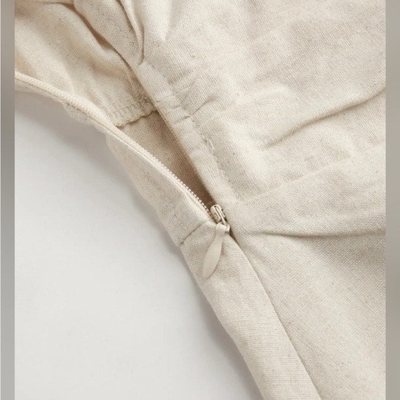 Cider Cream Linen Blend Midi Dress - Picture 7 of 14